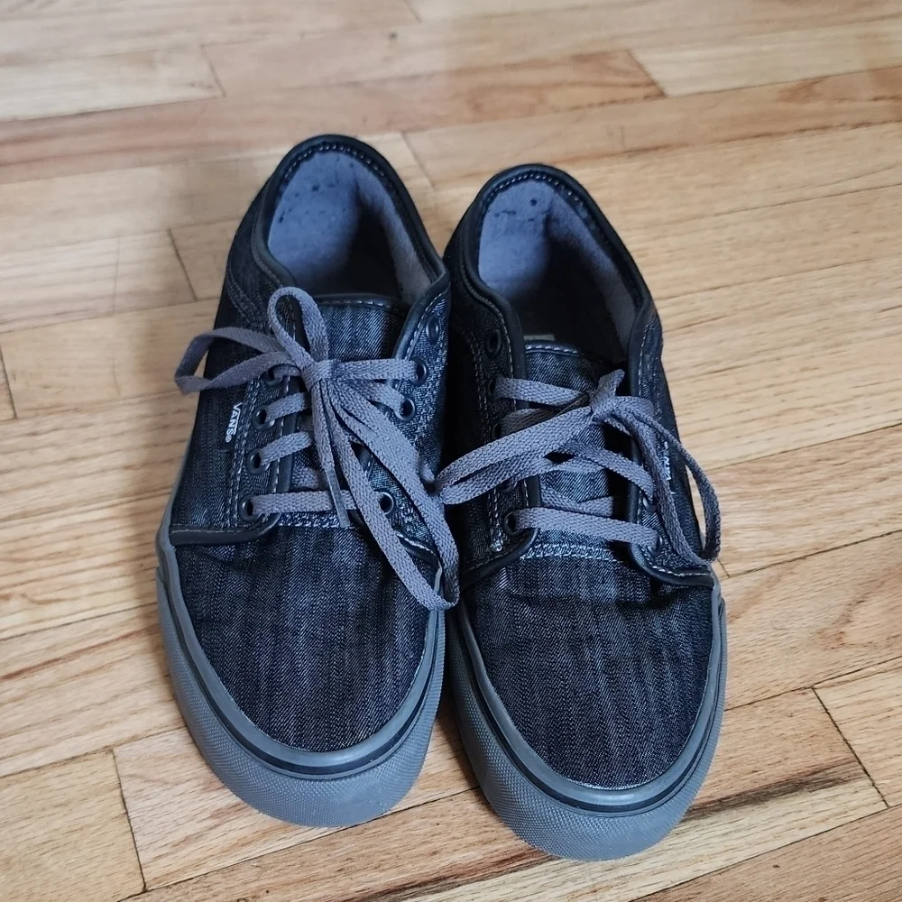 Vans chukka low denim black pewter Men's size 6.5 / Euro 38.5